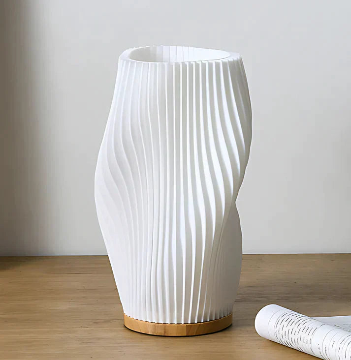 Lampe Wellenkamm | Lumière à motif ondulé, luminosité réglable, décoration moderne pour la maison