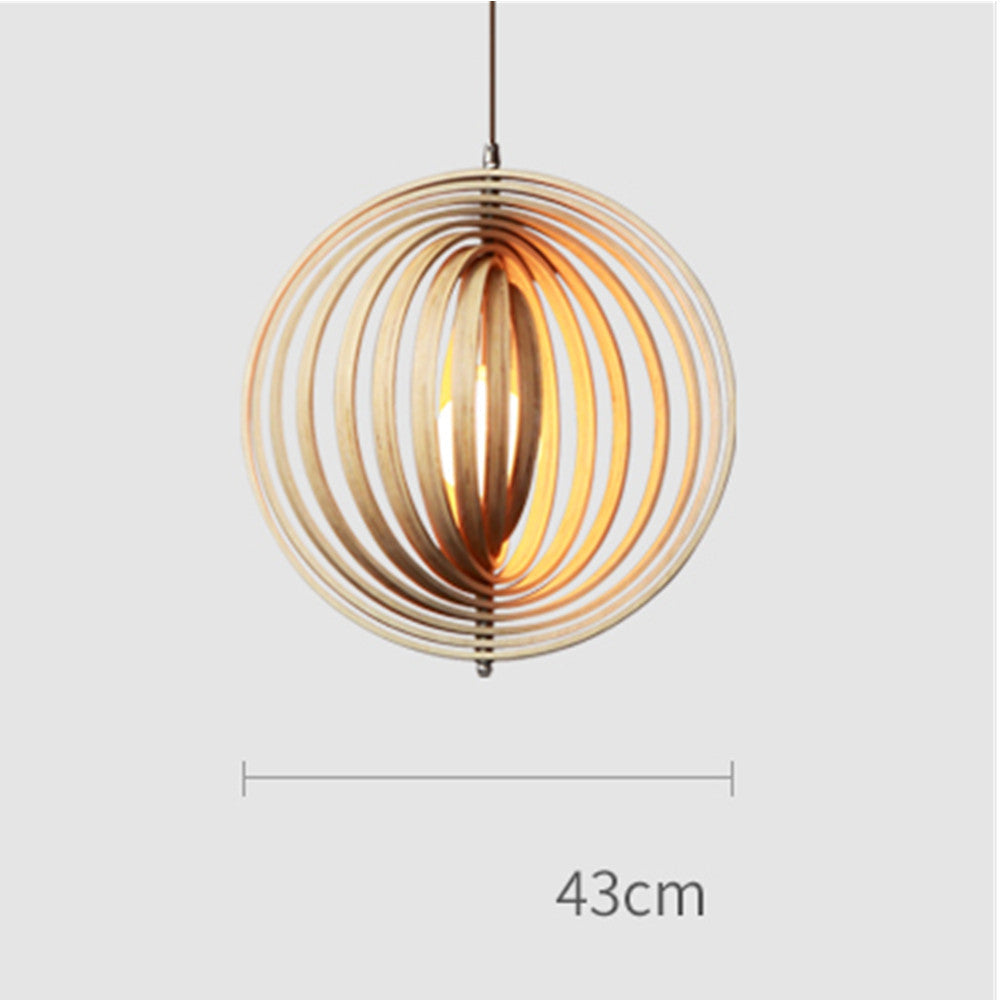 Abat-jours en bois faits main | Éclairage LED style japonais