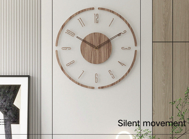 TimeWood - Horloge murale en bois massif au style nordique | Design intemporel avec élégance naturelle