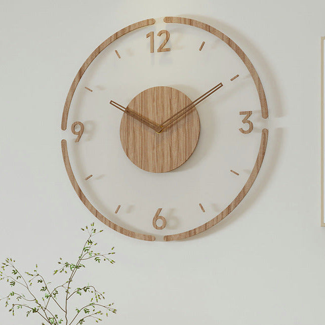 TimeWood - Horloge murale en bois massif au style nordique | Design intemporel avec élégance naturelle