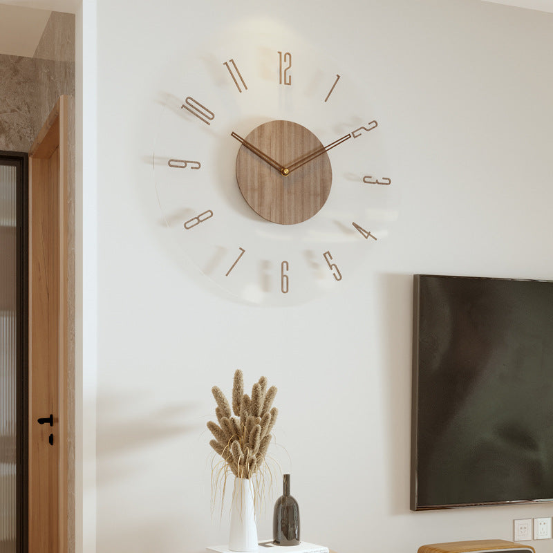 TimeWood - Horloge murale en bois massif au style nordique | Design intemporel avec élégance naturelle