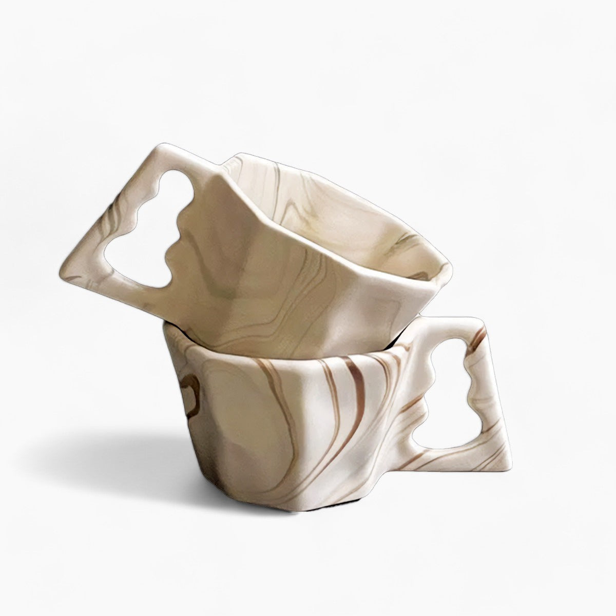 Tasse Octogonale | Vaisselle à Boire Élégante pour Maisons Modernes