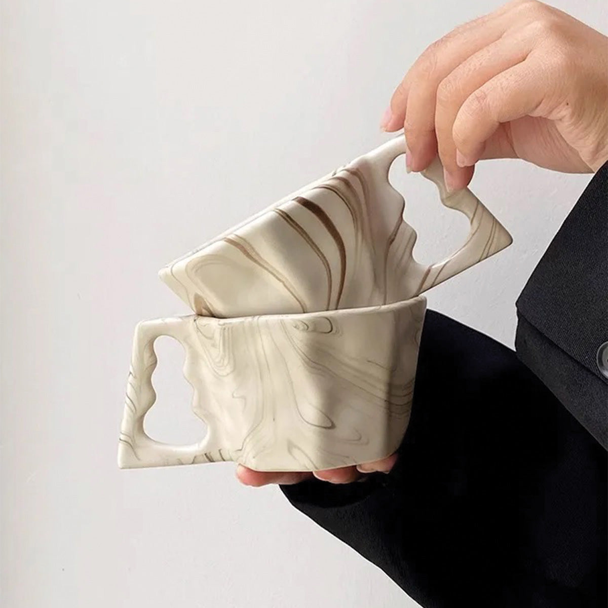 Tasse Octogonale | Vaisselle à Boire Élégante pour Maisons Modernes