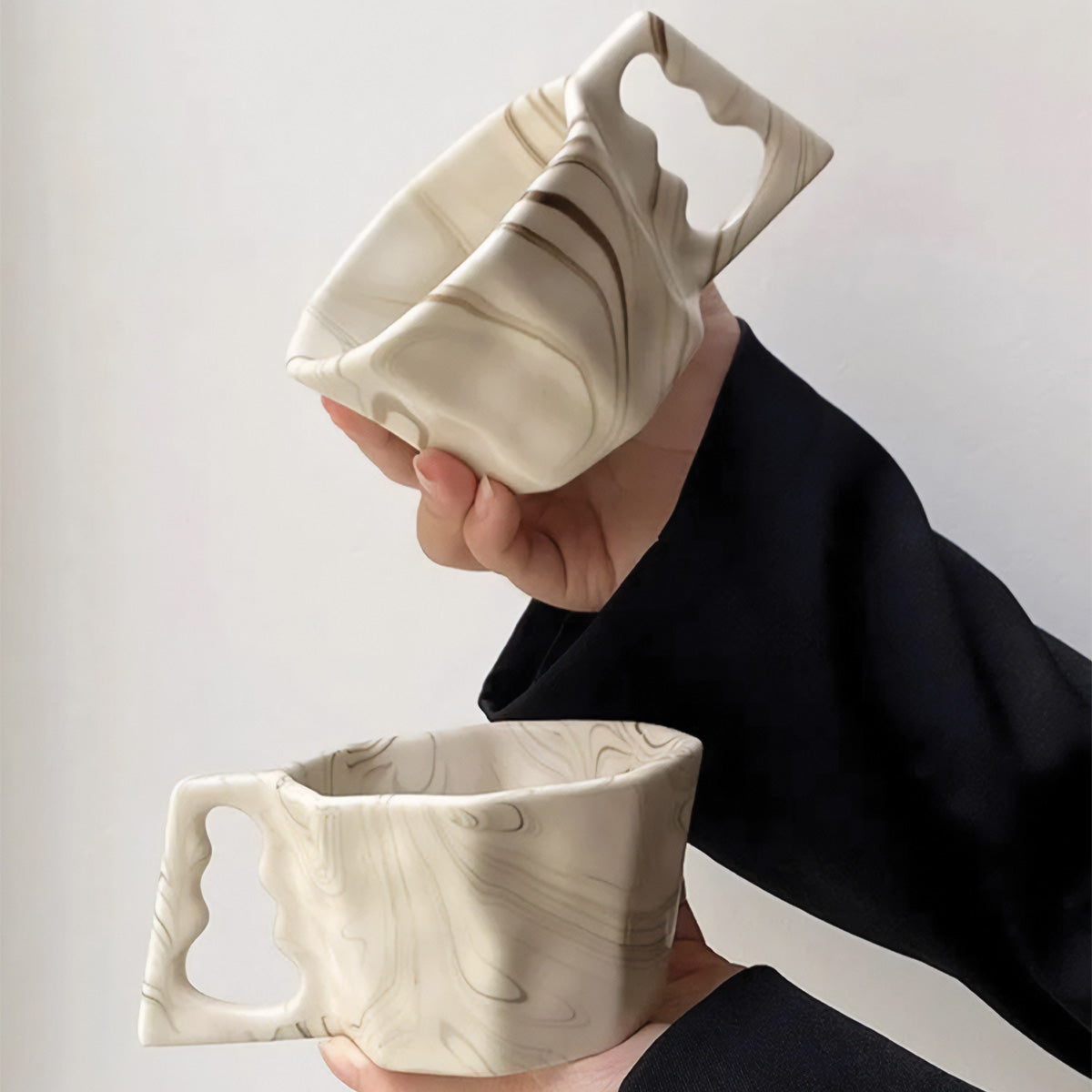 Tasse Octogonale | Vaisselle à Boire Élégante pour Maisons Modernes