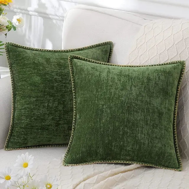 LuminaLuxe - Housse de coussin en chenille