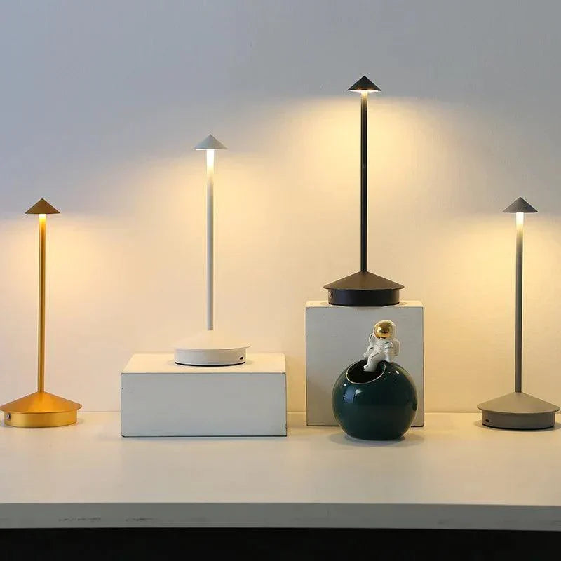 Lampe de table sans fil | Design moderne, rechargeable, éclairage élégant