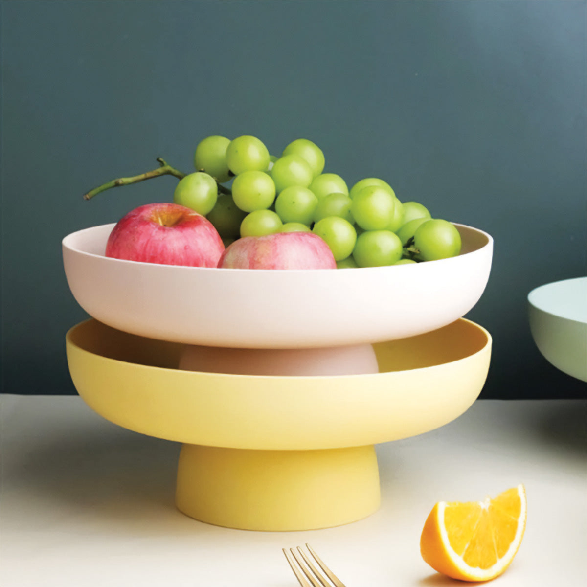 Conteneur de Collection de Fruits Rond | Stockage Élégant et Durable pour Produits Frais