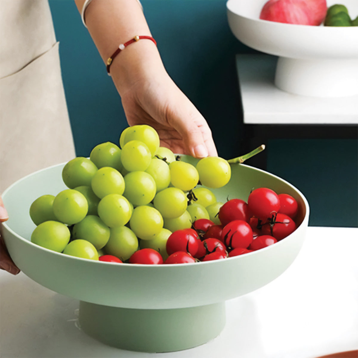 Conteneur de Collection de Fruits Rond | Stockage Élégant et Durable pour Produits Frais