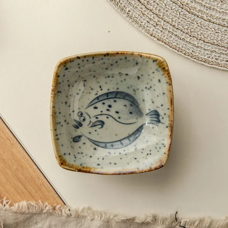 Plates en Céramique Seaside | Vaisselle Élégante Inspirée de la Côte