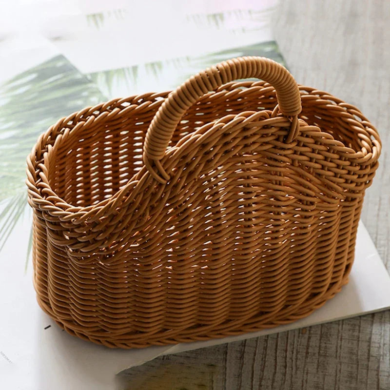 NatureNest - Panier en rotin | Solution de rangement artisanale et écologique