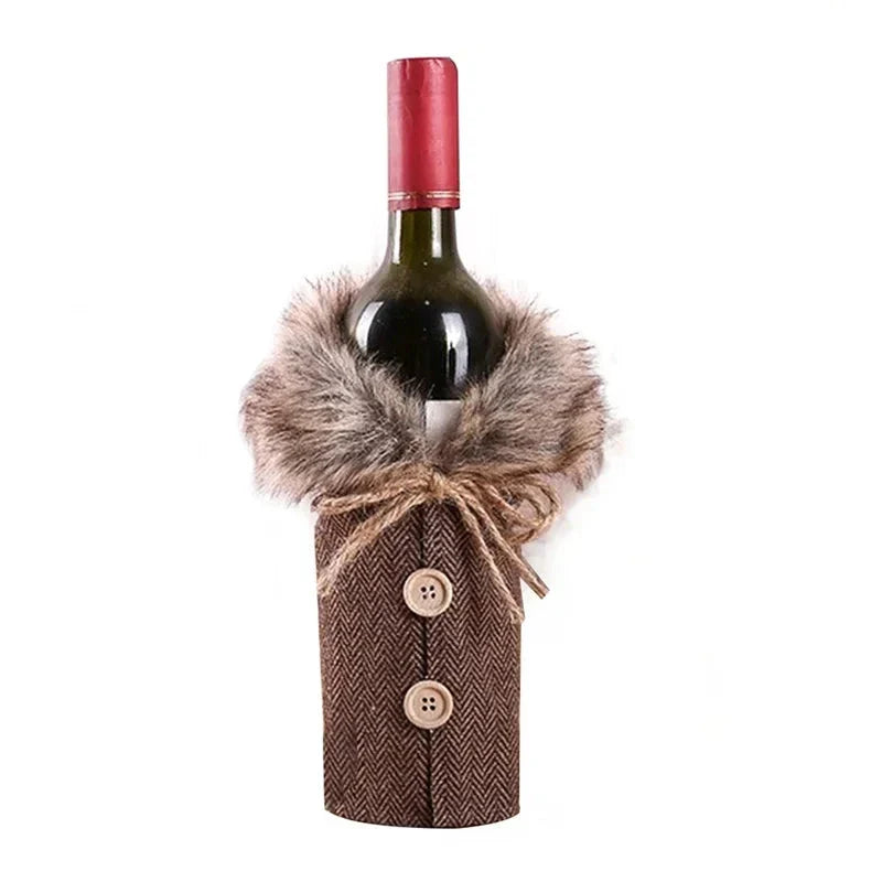 Réchauffeur de vin - Housse de bouteille de vin pour Noël