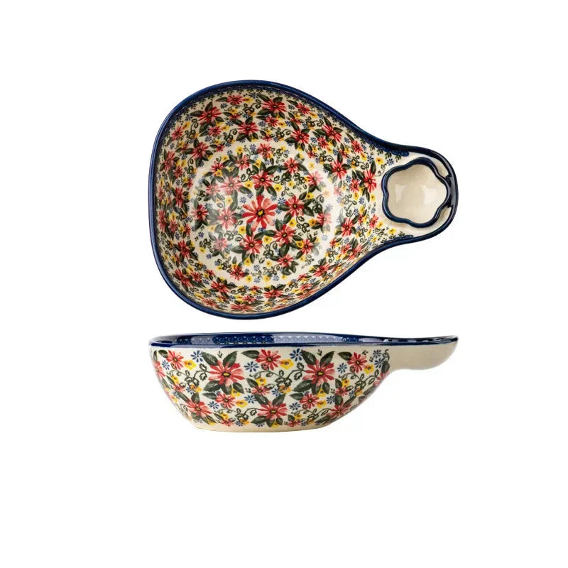 Bol en céramique toscan - Ustensile de cuisine décoratif | Solution de restauration fonctionnelle élégante