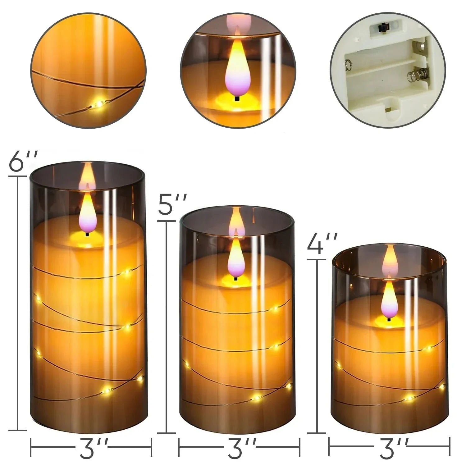 Flameflex - Bougies LED sans flamme avec effet réaliste