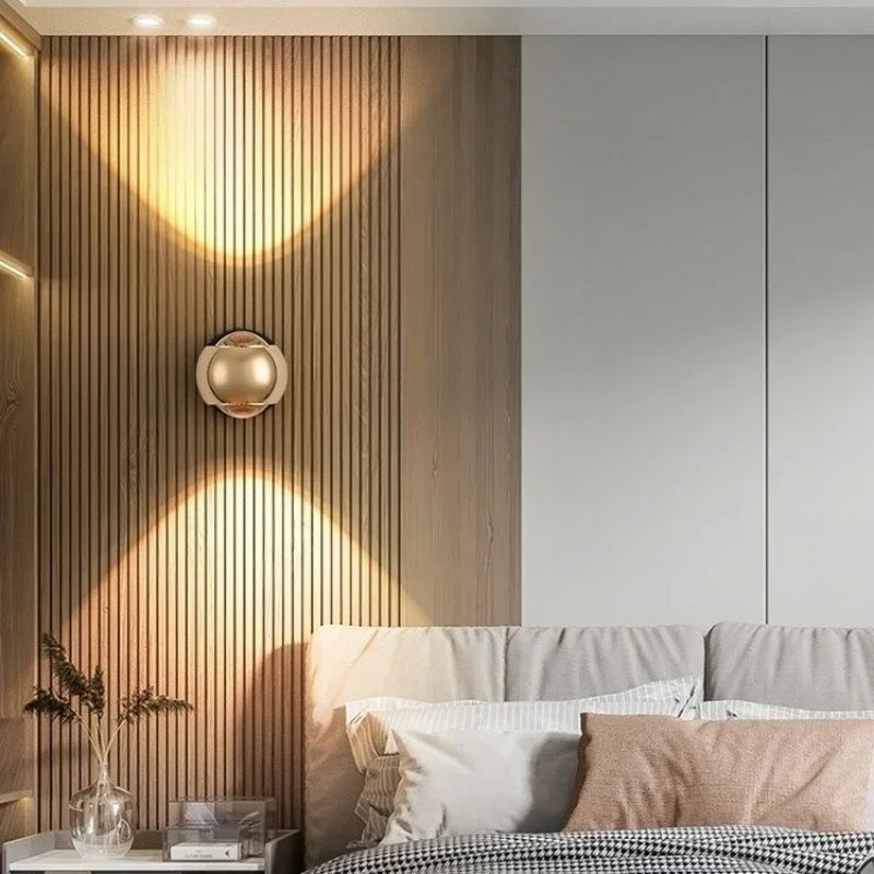Lampe murale à double face rotative
