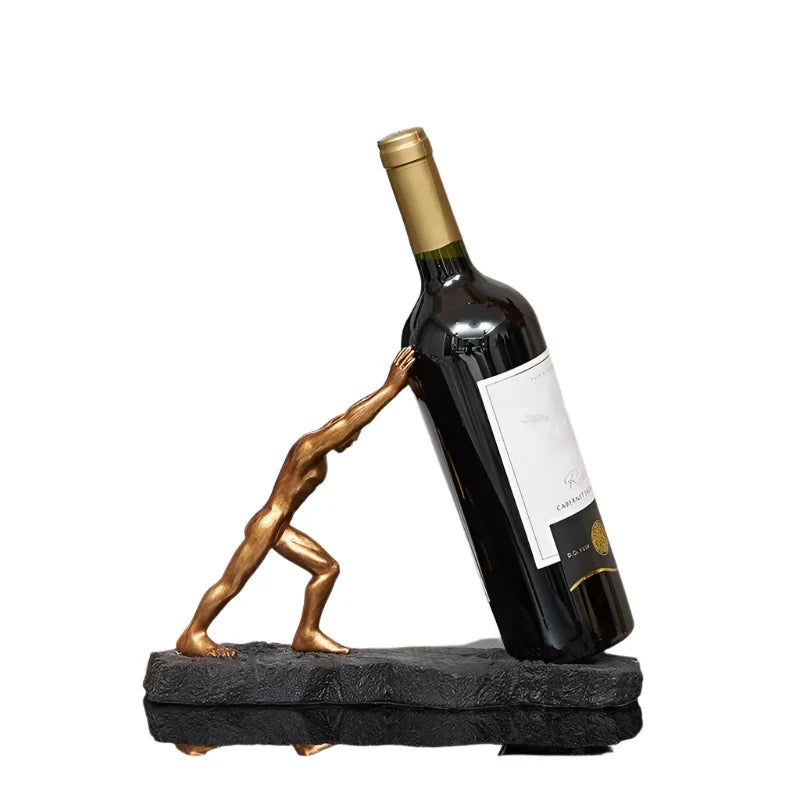 Atlas - Support à vin en bronze | Solution d'affichage de vin élégante et intemporelle