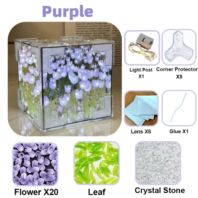 TulipGarden | Lampe Cube Miroir DIY