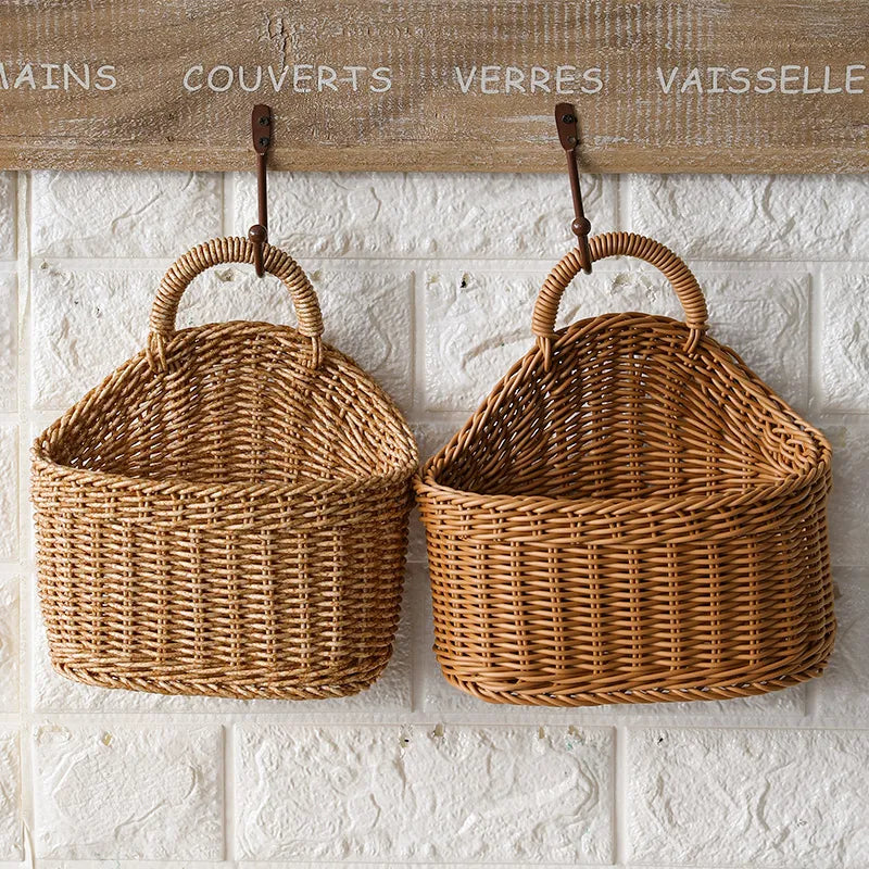 NatureNest - Panier en rotin | Solution de rangement artisanale et écologique