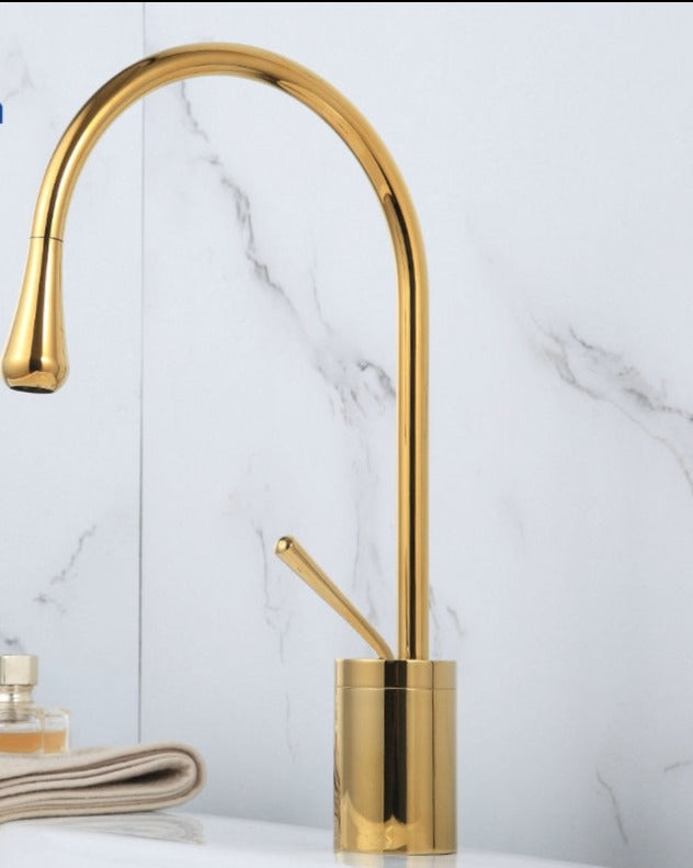 Robinet de lavabo de salle de bain style goutte | Design moderne élégant et fonctionnalité