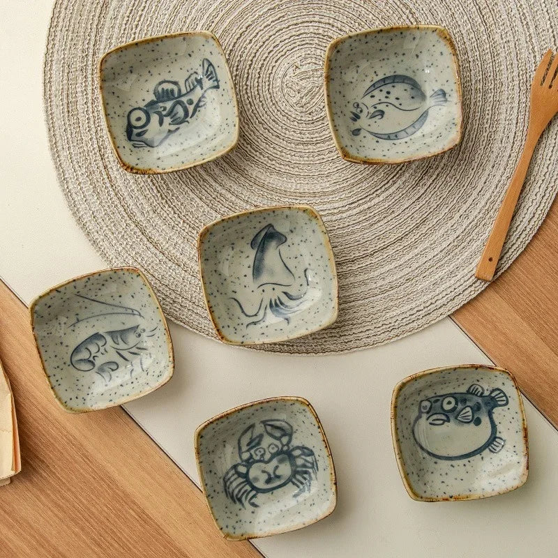 Plates en Céramique Seaside | Vaisselle Élégante Inspirée de la Côte