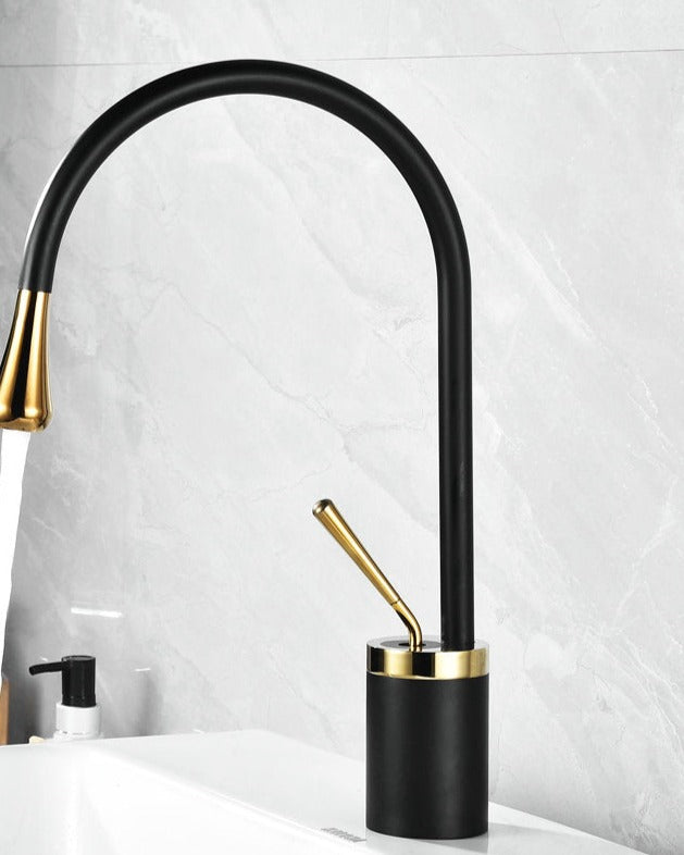 Robinet de lavabo de salle de bain style goutte | Design moderne élégant et fonctionnalité