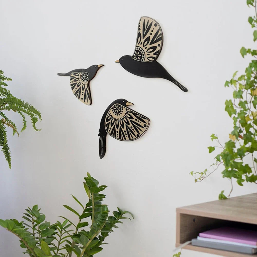 Chirp - Décor mural d'oiseau | Accent de maison élégant inspiré de la nature