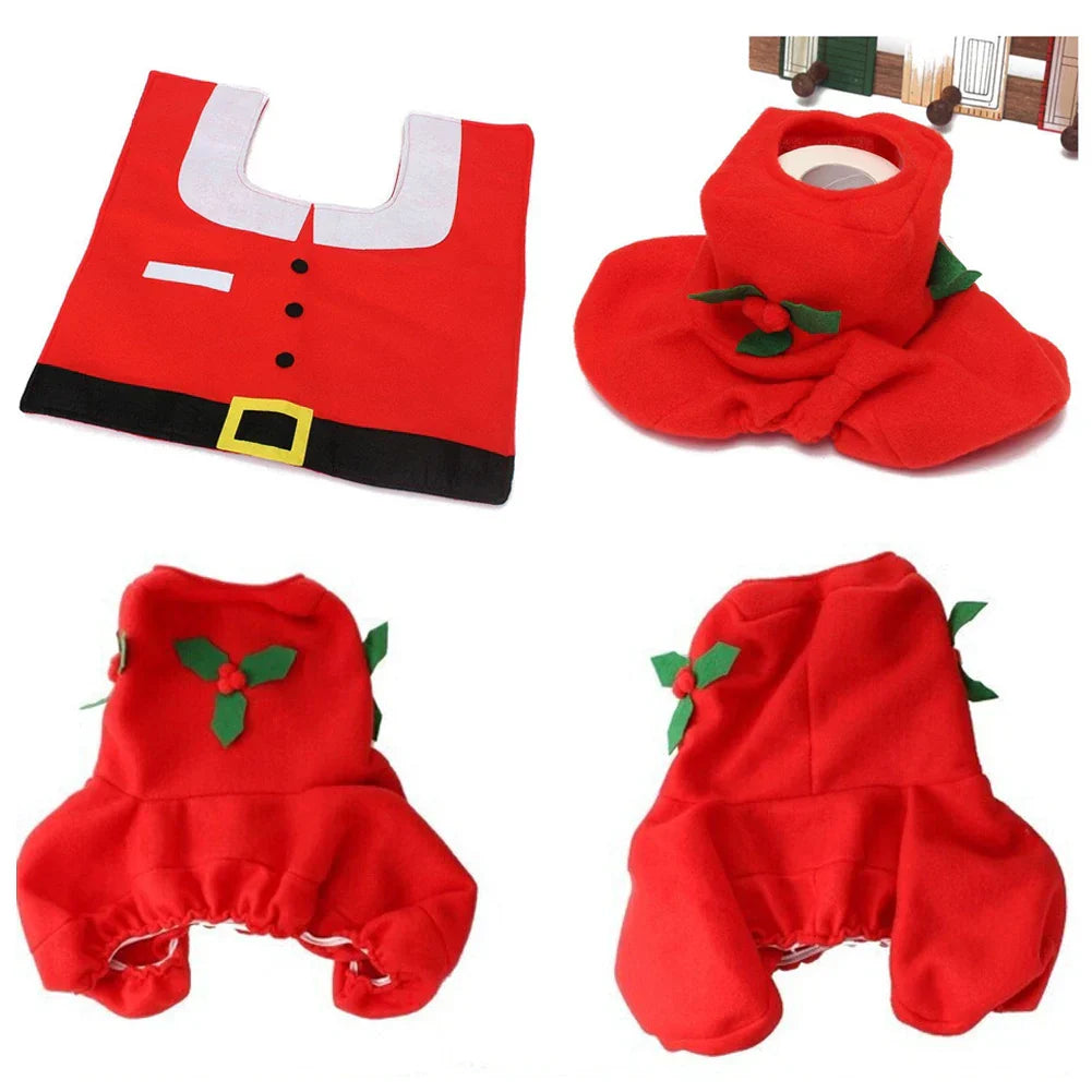 JollySanta | Couvre WC avec design de Noël