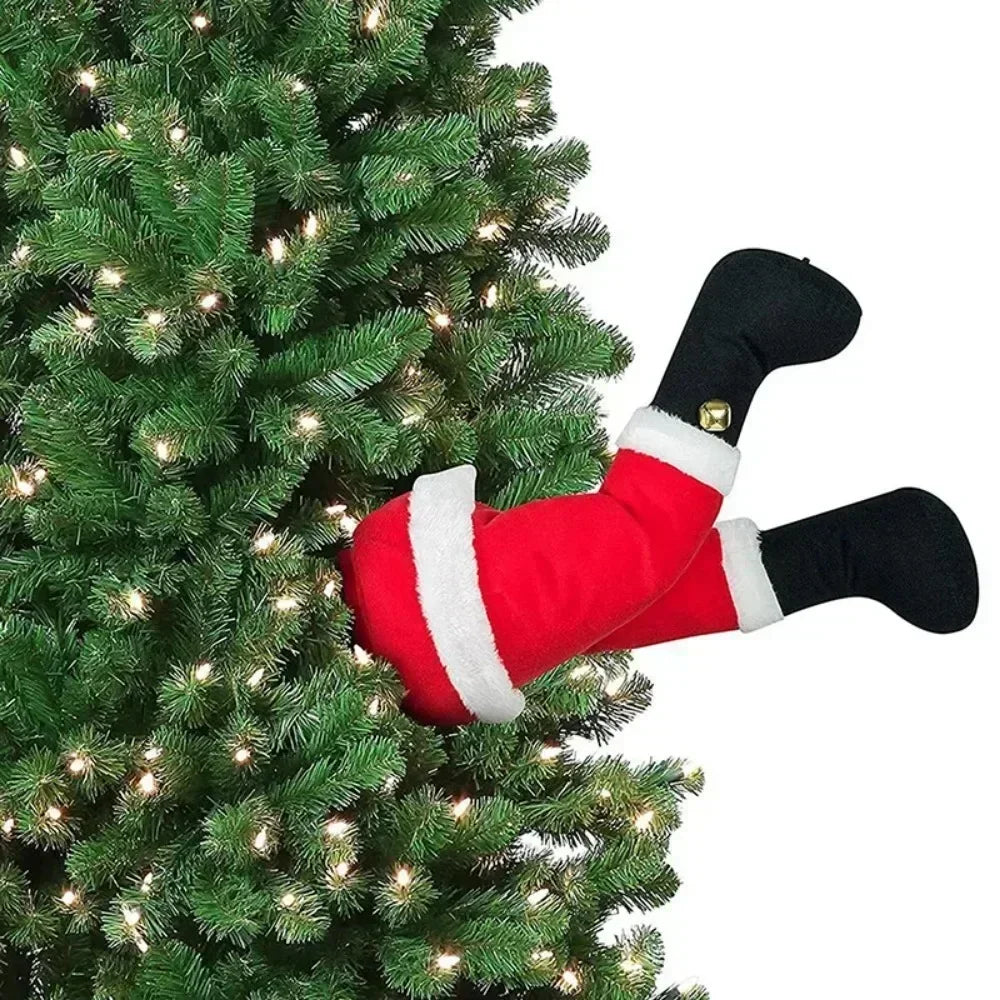 Jambes du Père Noël - Décoration de Noël avec les jambes du Père Noël