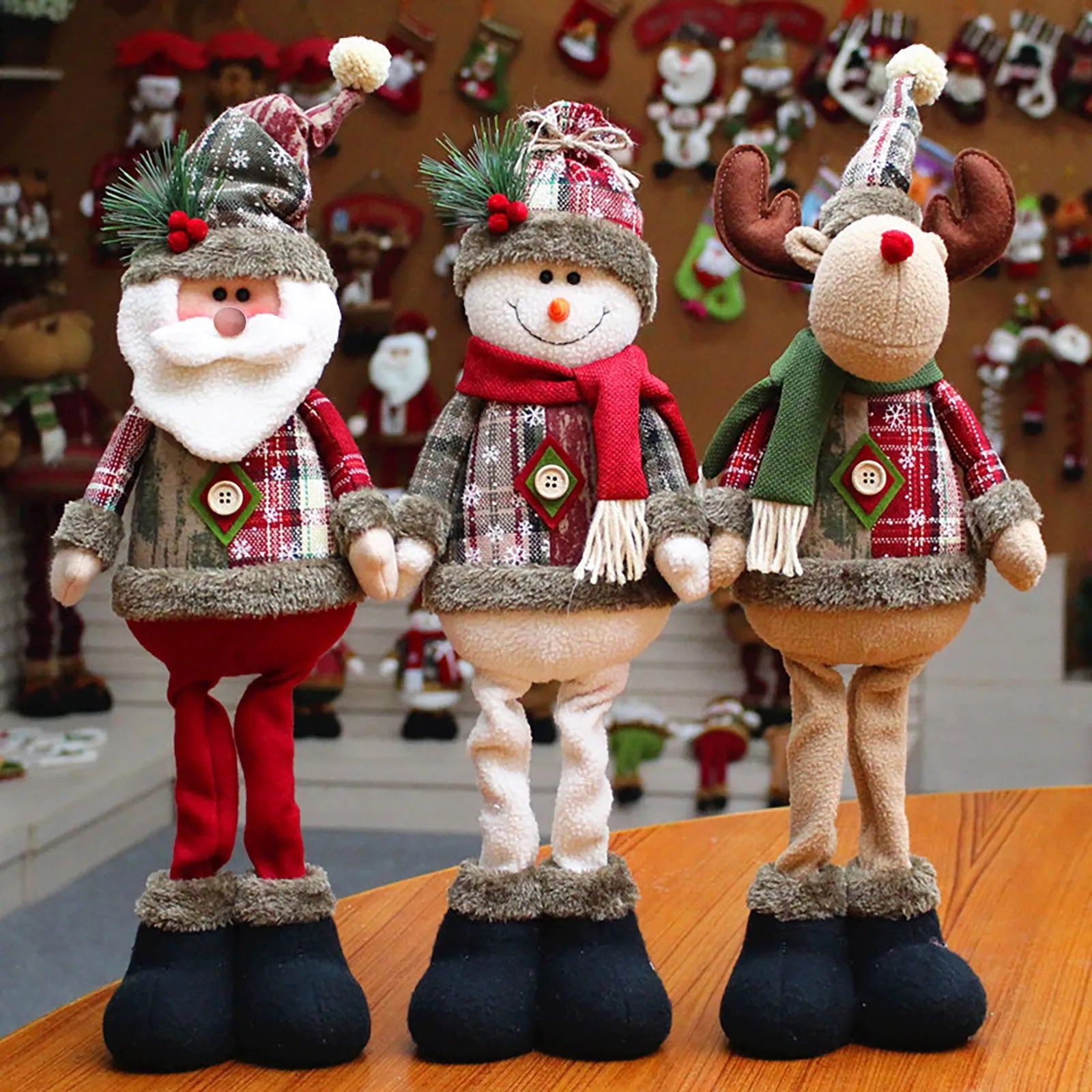 Figurines de Noël en peluche PartyLight pour bébés