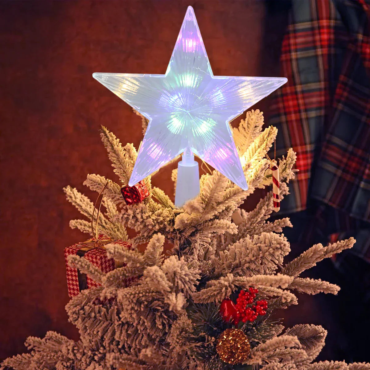 Starlit - Étoile illuminée pour le sommet du sapin de Noël