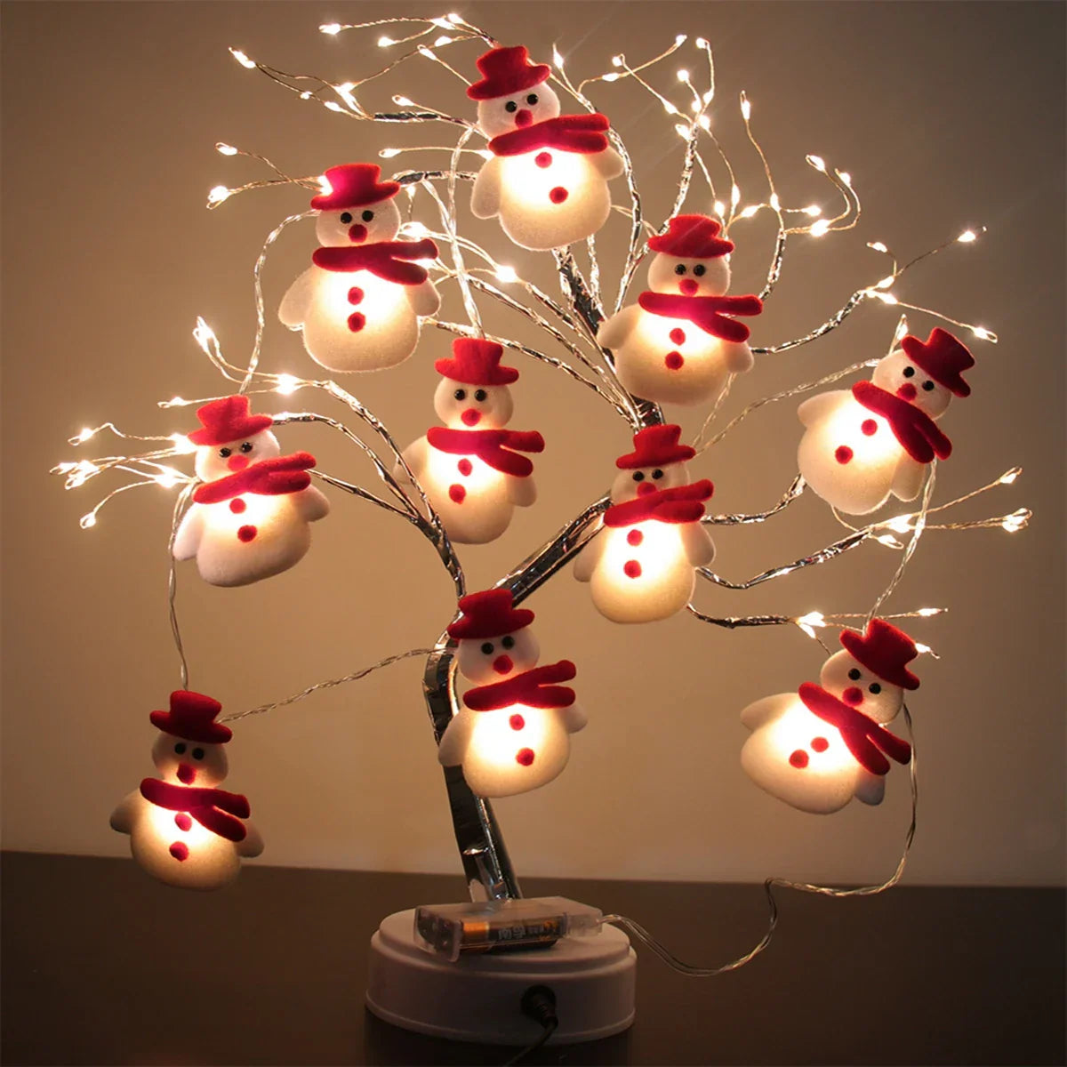 Guirlande lumineuse de Noël SnowmanGlow