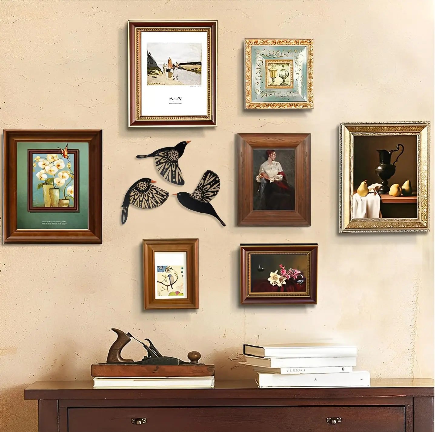 Chirp - Décor mural d'oiseau | Accent de maison élégant inspiré de la nature