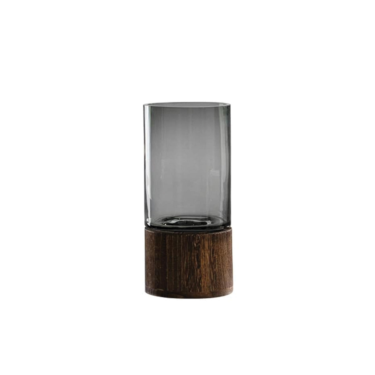 Vases à fleurs en verre et en bois | Vases décoratifs élégants