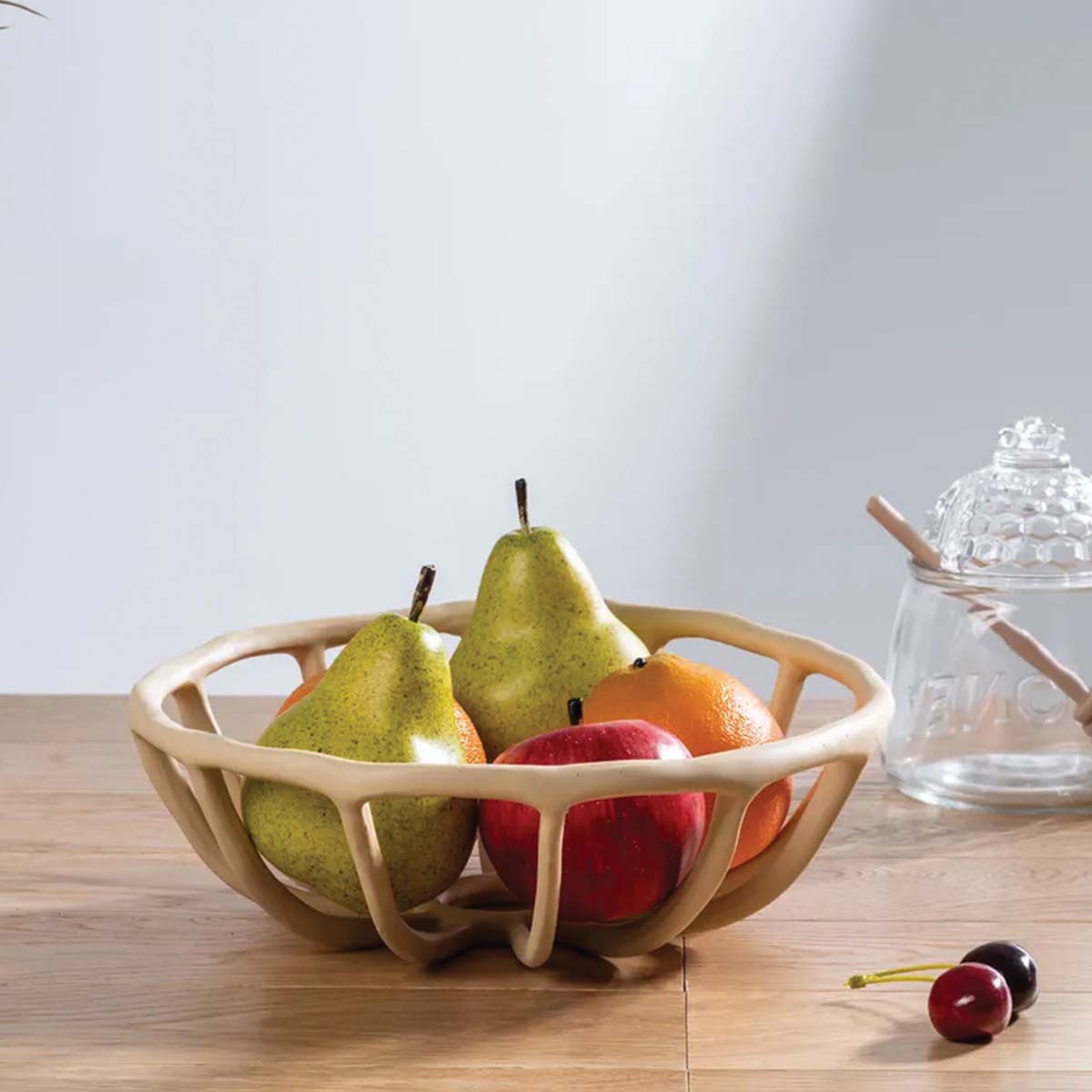 Bol à fruits en résine, sculpté