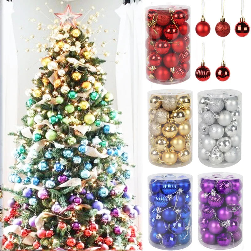 Ornement pour sapin de Noël - Ensemble de boules vibrantes