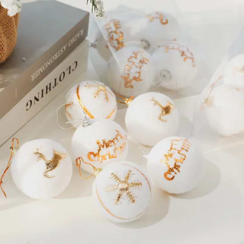Noël Blanc | Boules de Noël en mousse blanche