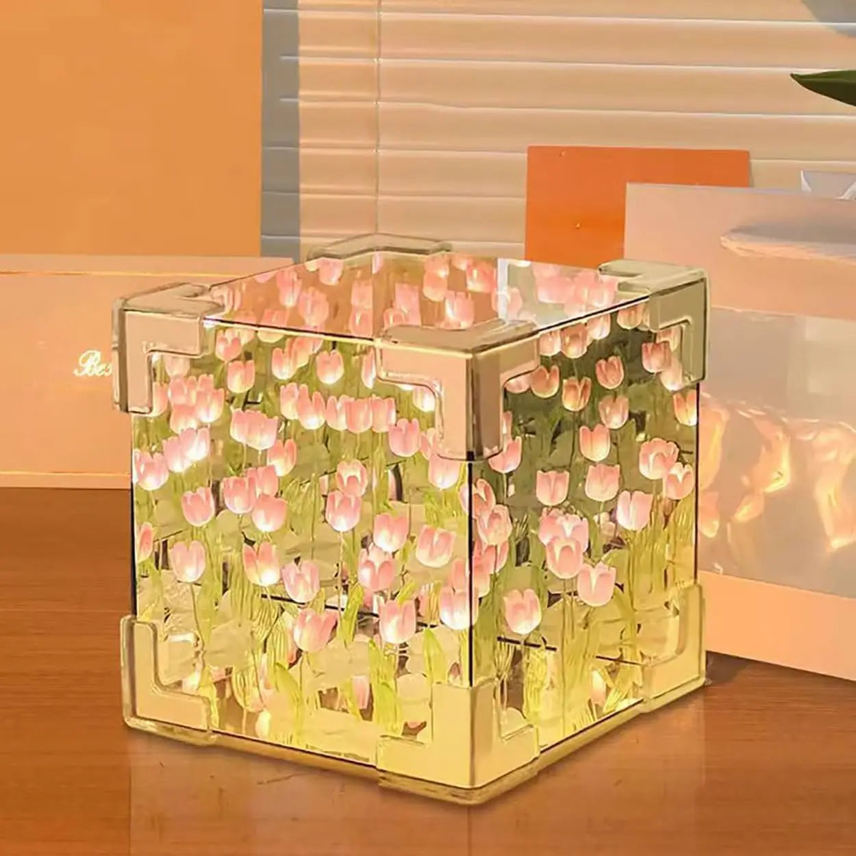 TulipGarden | Lampe Cube Miroir DIY