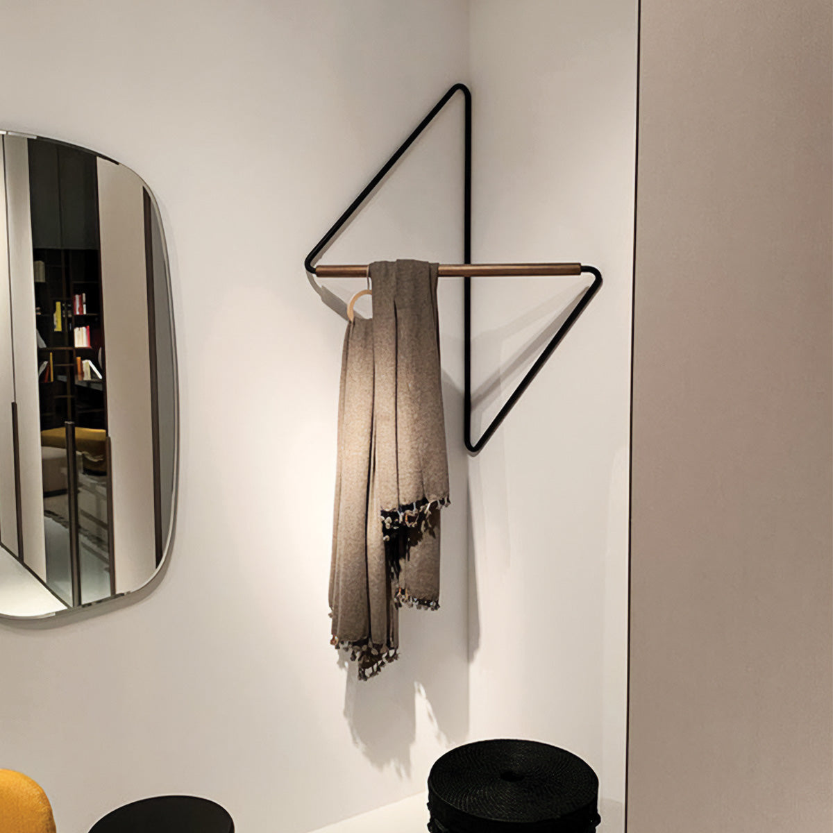 Senza Porte-Manteau Murale | Organisateur Murale Élégant pour Décoration Intérieure
