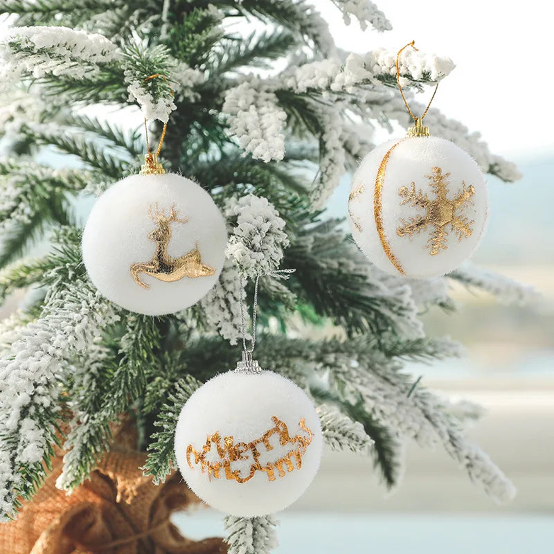 Noël Blanc | Boules de Noël en mousse blanche