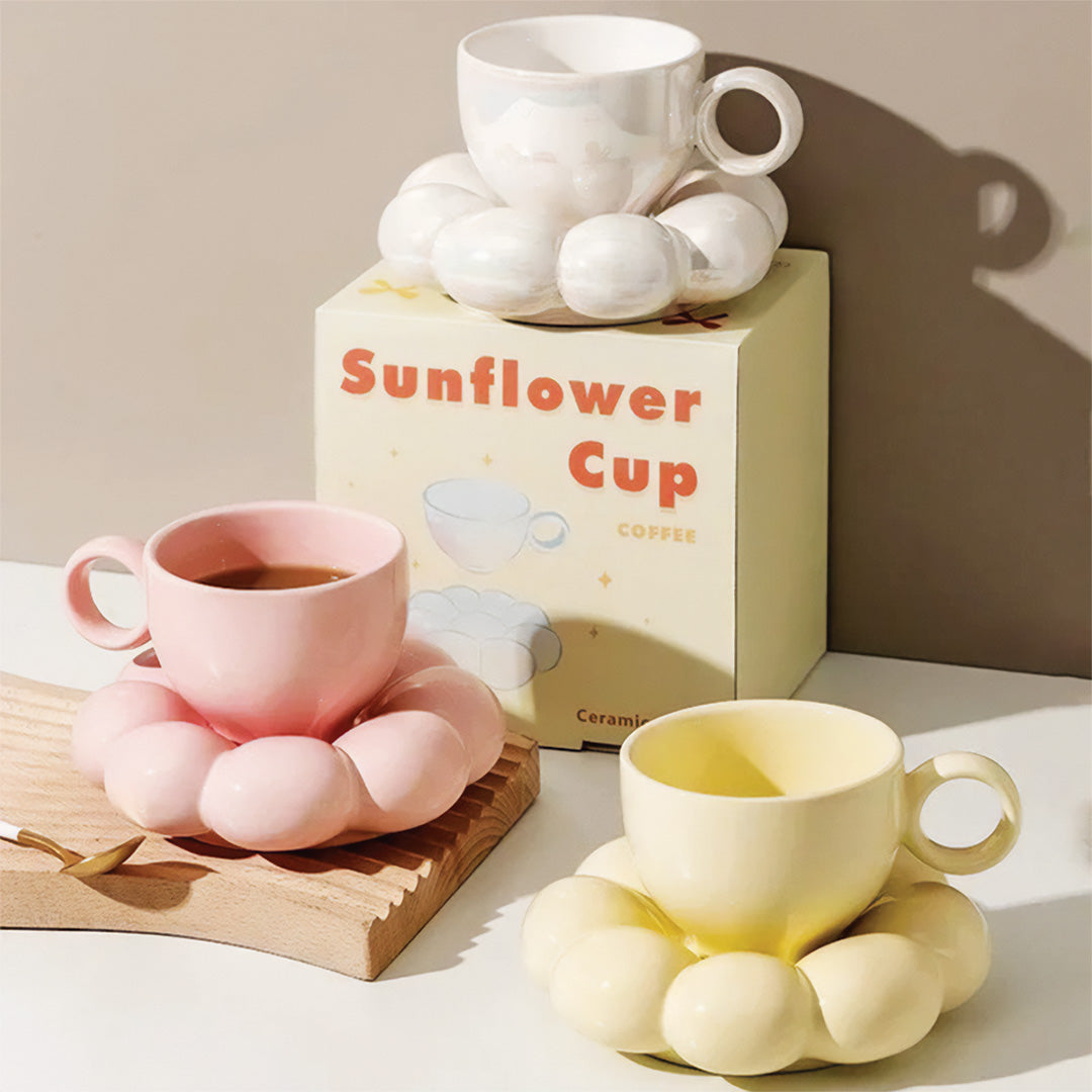 Mug Tournesol | Design Floral Beau pour le Café du Matin