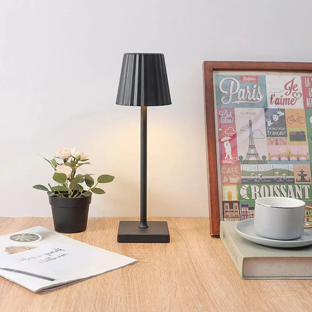 LuxiGlow - Lampe de Table LED Sans Fil | Recharge USB et intensité réglable