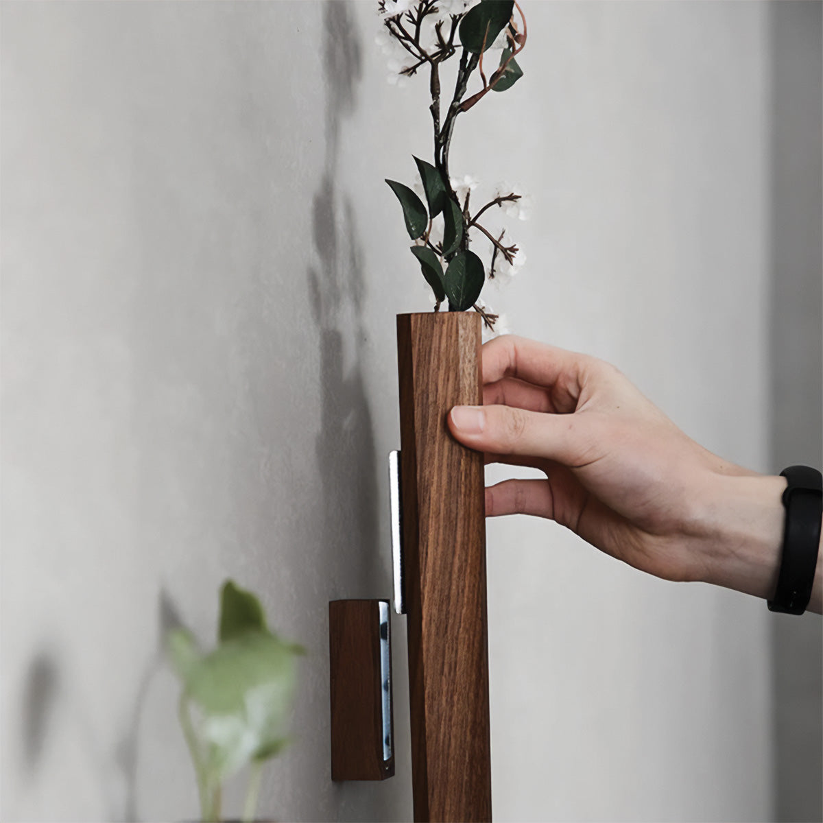 Vases muraux en forme de flûte à fleurs | Jardinières verticales élégantes