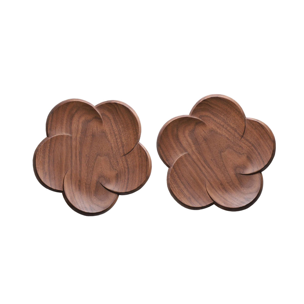 Ensemble de sous-verres en noyer | Sous-verres en noyer élégants pour tables stylées