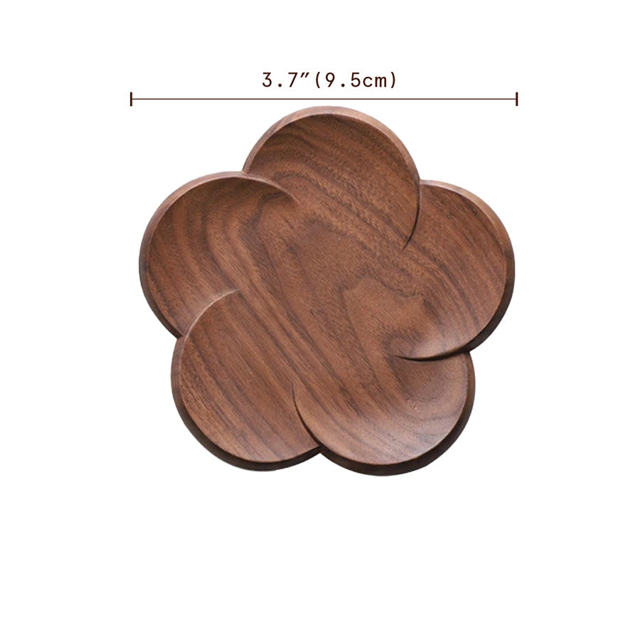 Ensemble de sous-verres en noyer | Sous-verres en noyer élégants pour tables stylées