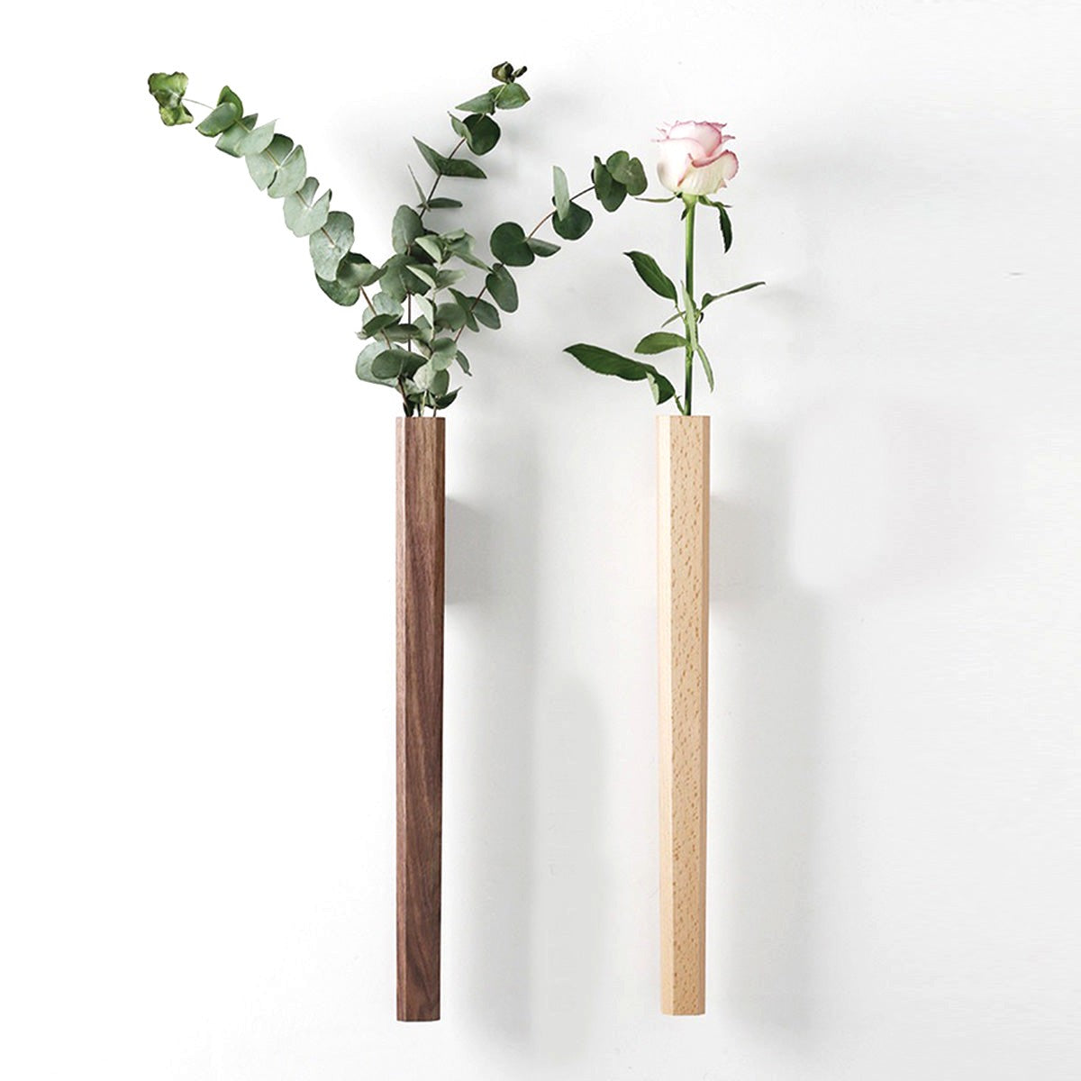 Vases muraux en forme de flûte à fleurs | Jardinières verticales élégantes
