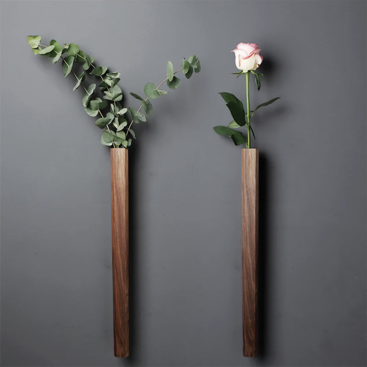 Vases muraux en forme de flûte à fleurs | Jardinières verticales élégantes