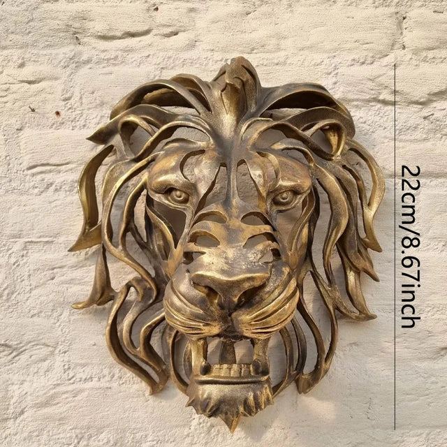 RegalRoar Lion - Sculpture murale tête de lion