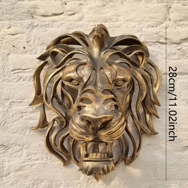 RegalRoar Lion - Sculpture murale tête de lion