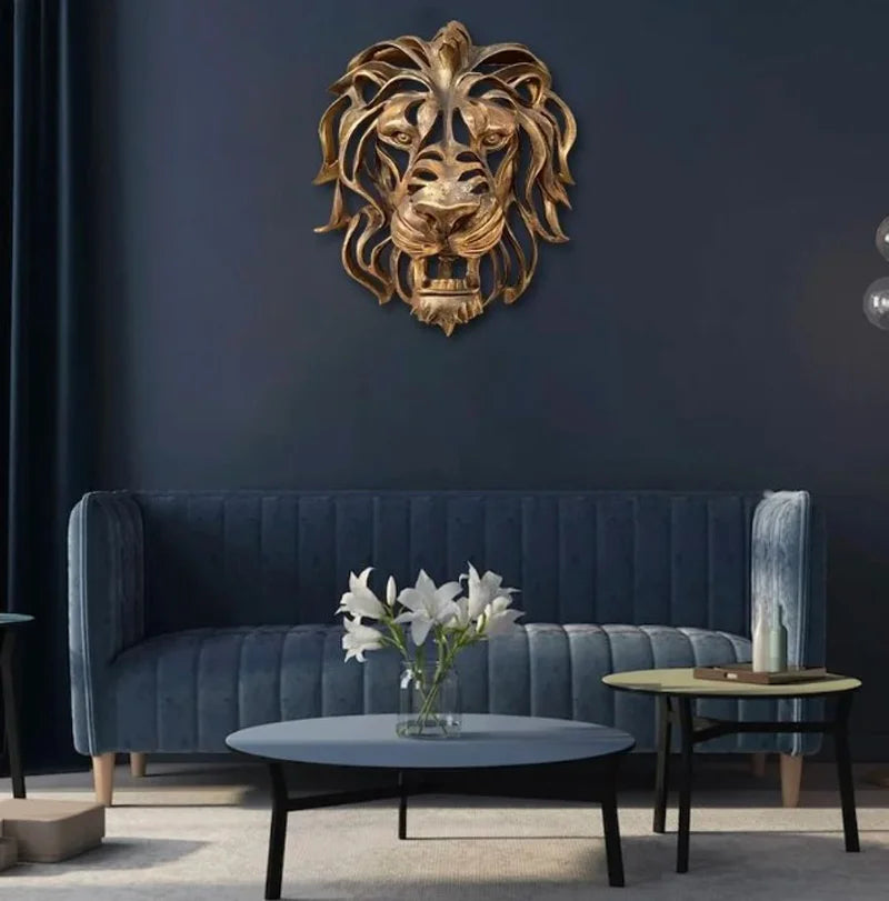 RegalRoar Lion - Sculpture murale tête de lion