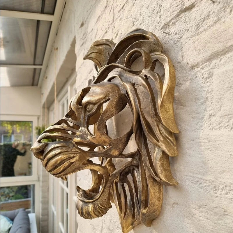 RegalRoar Lion - Sculpture murale tête de lion