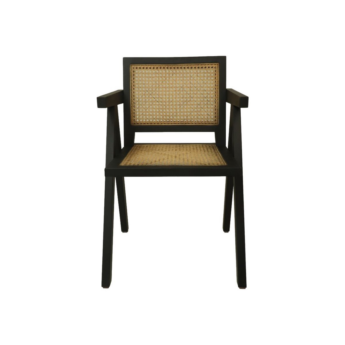 Chaise de Salle à Manger Style Bohème | Chaises Élégantes en Rotin Noir et Naturel